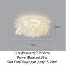 Axyaa Nordic Feather Pendant Lamp for Bedroom, Living Room, Kitchen, Children's Room