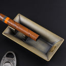 Axya Luxury Titanium Copper Cigar Ashtray - Stylish Metal Ash Tray for Home and Office