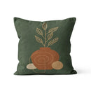 Axyaa Nordic Style Green Linen Pillowcase 45x45cm Modern Decorative Cushion Cover
