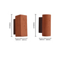 Axyaa Brick Red LED Wall Light 3W for Home, Restaurant, Bar – Industrial Sconce Lighting