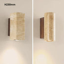 Axyaa Yellow Travertine Corridor Lamp - Scandinavian Style LED Wall Light