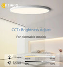 Axyaa Smart LED Ceiling Light - Ultra-thin Dimmable Lighting for Bedroom & Living Room