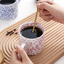 Axya Ceramic Splash Ink Mug, 340ml: Milk Coffee Tea Beer Drinking Cup, Korean INS Fashion.