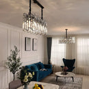 Luxury Crystal Chandeliers by Axyaa - Modern LED Pendant Lamp for Living Room & Kitchen Island