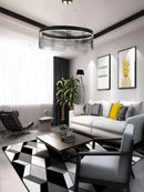 Axyaa Circular Pendant Light: Modern Nordic Style for Living, Dining, Bedroom