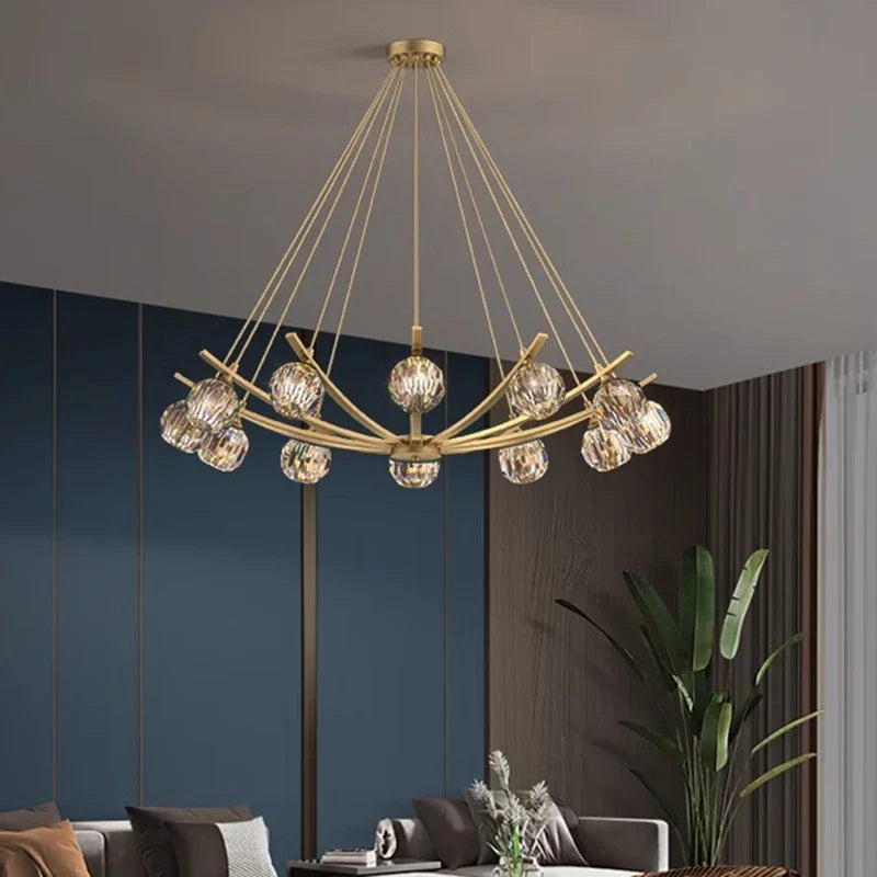 Axyaa Modern Pendant Lights: LED Chandelier Ceiling Lamp for Stylish Dining Room
