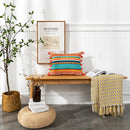 Axyaa Bohemian Embroidered Cushion Covers for Home Decoration