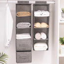 Axyaa Wardrobe Hanging Organizer: Collapsible Shelf Storage for Clothes
