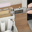 Axyaa Desktop Stationery Organizer - Plastic Compartments for Pens, Notebooks, and Office Supplies