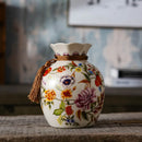 Axyaa Blessing Bag Style Ceramic Vase: New Chinese Decor for Living Room & Dining Table