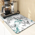 Axyaa Plant Pattern Drying Mat: Kitchen & Table Essential