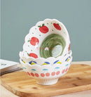 Axyaa Ceramic Fruit Salad Ice Cream Dessert Rice Bowl