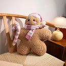 Gingerbread People Girls Pillow Set by Axyaa - Festive Bedroom and Sofa Decor