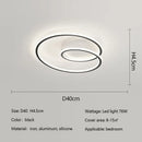 Axyaa Modern Minimalism Round LED Ceiling Light Aluminum Dimmable Fixture