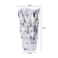 Axyaa Crystal Glass Hydroponic Vase for Art Flower Arrangement and Decor