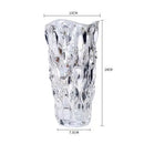 Axyaa Crystal Glass Hydroponic Vase for Art Flower Arrangement and Decor