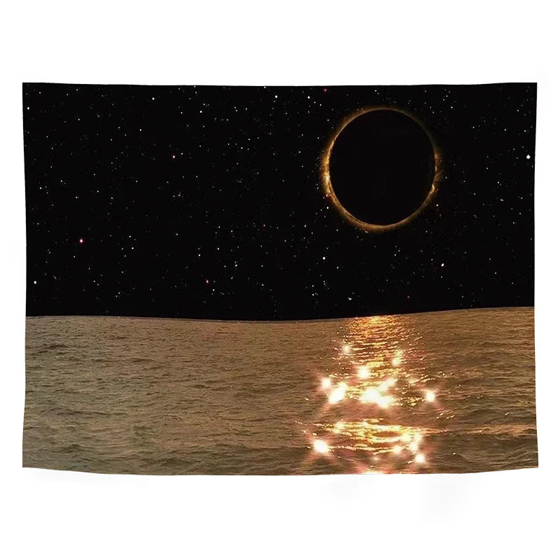 Axyaa 3D Print Landscape Tapestry Wall Hanging for Bedroom and Dorm Decor