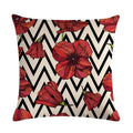 Axyaa Floral Bird Linen Pillowcase 45*45cm for Home Decor and Comfort