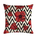 Axyaa Floral Bird Linen Pillowcase 45*45cm for Home Decor and Comfort