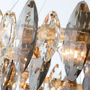 Axyaa Luxury Crystal Chandelier with LED Lighting for Living Room Décor