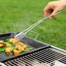 Axyaa Cast Iron Reversible Pan Grill for Gas Grill, Outdoor Camping BBQ Accessories