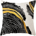 Axyaa Plants Print Linen Cushion Cover for Stylish Home Decor 45*45cm