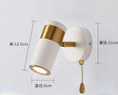 Axyaa Adjustable Gold Aluminum LED Wall Lamp for Bedroom, Bathroom, Corridor - Indoor Sconce Lighting