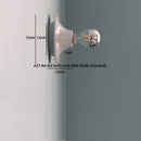 Axyaa LED Wall Light Mirror Iron Bedside Wall Lamp for Bathroom Bedroom