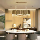 Axyaa Crystal LED Ceiling Chandeliers - Modern Black Gold Ceiling Lights