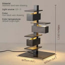 Axyaa Wood Floor Lamp for Master Bedroom and Living Room