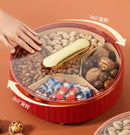 Axyaa High-End Rotating Sugar Box & Snack Storage with Dried Fruit Plate