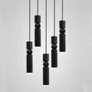Axyaa Modern Nordic Villa GU10 Pendant Lights Gold Chrome Black Metal Lustre Fixtures