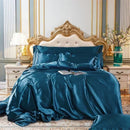 Axyaa Silky Satin Queen Duvet Cover Set - Luxury King Size Bedding