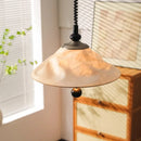 Axyaa Retro Wood Pendant Lights - Vintage Japan Style Chandelier for Living Room