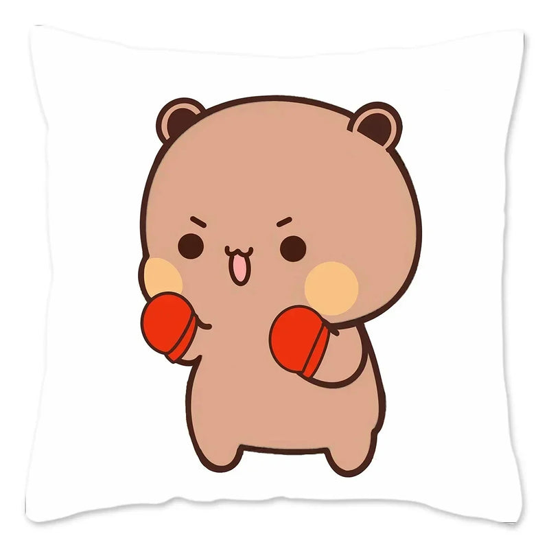 Cute Panda Bears Printed Pillow Case for Sofa Decoration by Axyaa