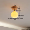 Axyaa Amber Glass LED Ceiling Lights Home Decoration Kitchen Restaurant Modern Ceiling Lamp