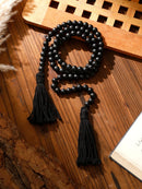Wooden Beads Macrame Wall Hanging Decor by Axyaa - Rustic Room Boho Aesthetic