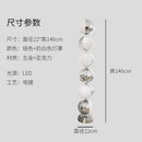 Axyaa Stainless Steel LED Rotating Ball Floor Lamp