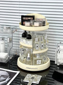 Axyaa Acrylic Makeup Organizer for Vanity & Perfume Holder - Rotating Cosmetic Storage Box