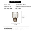 Axyaa Modern Glass Floor Lamp for Home Decor and Lighting