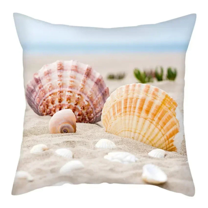 Natural Coastal Starfish Ocean Print Pillow Cover for Axyaa Home Décor