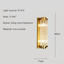 Axyaa Crystal LED Wall Lamp for Luxe Living Spaces