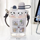 Axyaa Kawaii Boba Water Bottle with Tea Infuser, 500ml