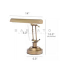 Axyaa Adjustable LED Piano Lamp with Dimmer in Satin Nickel