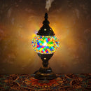 Axyaa Vintage Turkish Mosaic Table Lamp Handcrafted Art Deco Bedside Night Light