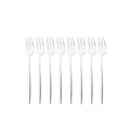 Axyaa Stainless Steel Mini Cake Forks Set of 8 Dinnerware Flatware