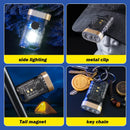 Axya Mini UV LED Keychain Flashlight - Rechargeable Pocket Emergency Light