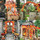 Axyaa Solar Maple Leaf Light String: Outdoor/Indoor Thanksgiving & Halloween Decoration