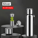 Axyaa Smart Stainless Steel Thermos Bottle with LED Temperature Display for Outdoor