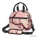 Axyaa Sakura Cherry Blossoms Insulated Lunch Bag: Reusable Thermal Cooler for Work, School, Picnic